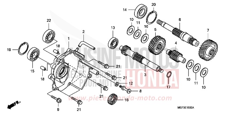 GETRIEBE von SW-T400 ABS SWORD SILVER METALLIC (NHA95) von 2009